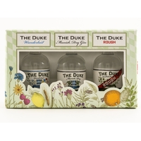 The Duke Gin Miniatur Set 3x 0,05l
1x Munich Dry Gin 1x Wanderlust 1x Rough Gin